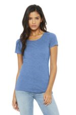 BELLA+CANVAS Women's Triblend Short Sleeve Tee. BC8413 Blue Triblend