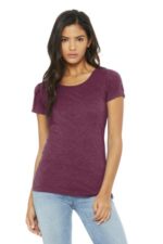 BELLA+CANVAS Women's Triblend Short Sleeve Tee. BC8413 Maroon Triblend