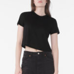 BELLA+CANVAS Women's Flowy Cropped Tee BC8882 Black