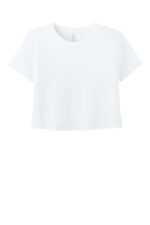 BELLA+CANVAS Women's Flowy Cropped Tee BC8882 White