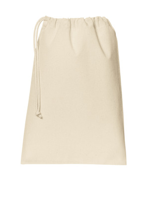 Port Authority Core Cotton Drawstring Bag BG0350 Natural