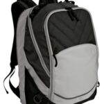 Port Authority Xcape Computer Backpack. BG100 Black/ Grey