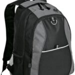 Port Authority Contrast Honeycomb Backpack. BG1020 Grey/ Black