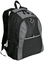 Port Authority Contrast Honeycomb Backpack. BG1020 Grey/ Black