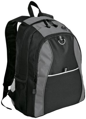 Port Authority Contrast Honeycomb Backpack. BG1020 Grey/ Black