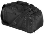 Port Authority - Small Two-Tone Duffel. BG1040 Black/ Black
