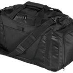 Port Authority - Small Two-Tone Duffel. BG1040 Black/ Black