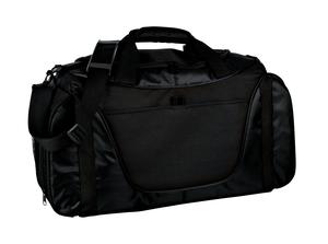 Port Authority Medium Two-Tone Duffel. BG1050 Black/ Black