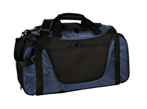 Port Authority Medium Two-Tone Duffel. BG1050 Navy/ Black
