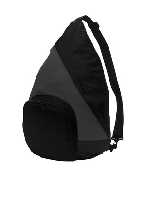 Port Authority Active Sling Pack. BG206 Dark Charcoal/ Black