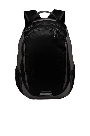 Port Authority Ridge Backpack. BG208 Black/ Dark Charcoal