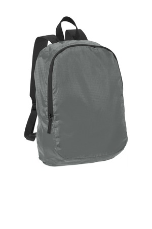 Port Authority Crush Ripstop Backpack BG213 Shadow Grey