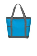 Port Authority On-The-Go Tote. BG411 Deep Aqua/ Dark Charcoal