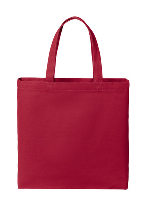 Port Authority Cotton Canvas Tote BG424 Deep Red