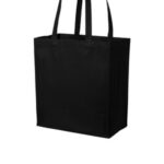 Port Authority Cotton Canvas Over-the-Shoulder Tote BG426 Deep Black