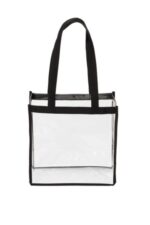 Port Authority Clear Stadium Tote BG430 Clear/ Black