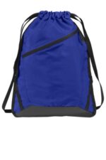 Port Authority Zip-It Cinch Pack. BG616 True Royal/ Black