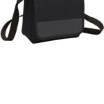 Port Authority Lunch Cooler Messenger. BG753 Black/ Dark Charcoal