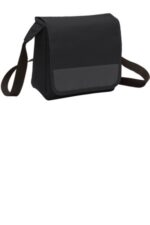 Port Authority Lunch Cooler Messenger. BG753 Black/ Dark Charcoal