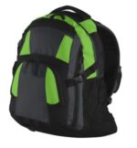 Port Authority Urban Backpack. BG77 Bright Lime/ Magnet/ Black