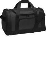 Port Authority Voyager Sports Duffel. BG800 Dark Grey/ Black