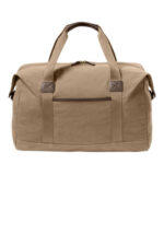 Port Authority Washed Canvas Duffel BG8030 Woodland Brown