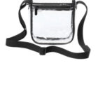 Port Authority Clear Crossbody Bag BG931 Clear/ Black
