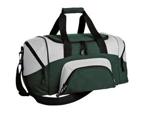 Port Authority - Small Colorblock Sport Duffel. BG990S Hunter/ Grey