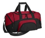 Port Authority - Small Colorblock Sport Duffel. BG990S True Red/ Black