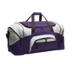 Port Authority - Standard Colorblock Sport Duffel. BG99 Purple/ Grey