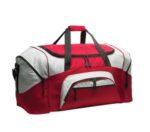 Port Authority - Standard Colorblock Sport Duffel. BG99 Red/ Grey