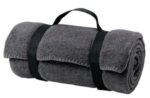Port Authority - Value Fleece Blanket with Strap. BP10 Midnight Heather