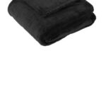 Port Authority Oversized Ultra Plush Blanket. BP32 Deep Black