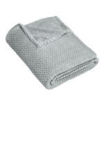 Port Authority Plush Texture Blanket. BP35 Shadow Grey