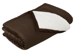 Port Authority Mountain Lodge Blanket. BP40 Fireside Brown