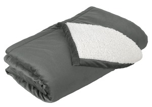 Port Authority Mountain Lodge Blanket. BP40 Hearth Grey