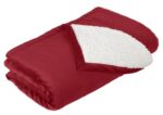 Port Authority Mountain Lodge Blanket. BP40 Red Rhubarb
