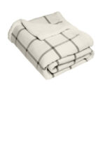 Port Authority Flannel Sherpa Blanket. BP43 Window Pane