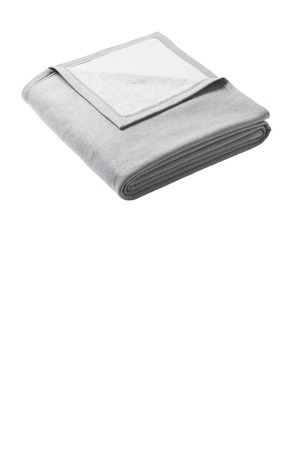 Port & Co Oversized Core Fleece Sweatshirt Blanket BP79 Athletic Heather