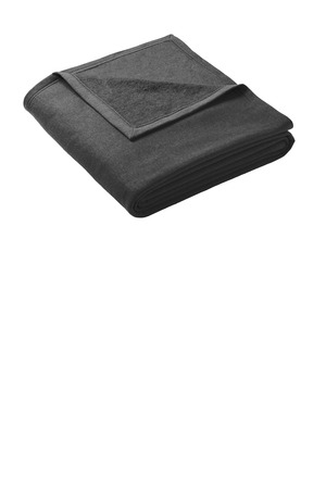 Port & Co Oversized Core Fleece Sweatshirt Blanket BP79 Dark Heather Grey