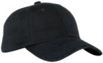 Port Authority Unstructured Brushed Twill Cap. BTU Black