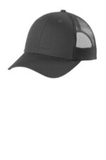 Port Authority Low-Profile Snapback Trucker Cap C402LP Grey Steel