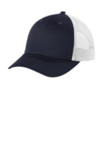 Port Authority Low-Profile Snapback Trucker Cap C402LP Rich Navy/ White