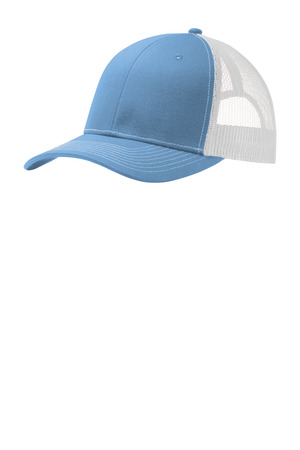 Port Authority Snapback Trucker Cap. C402 Carolina Blue/ White