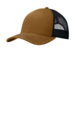 Port Authority Snapback Trucker Cap. C402 Duck Brown/ Black