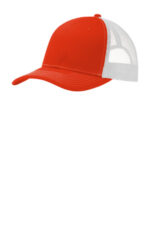 Port Authority Snapback Trucker Cap. C402 Orange/ White