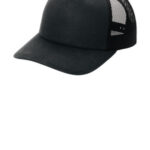 Port Authority Low-Profile Snapback 5-Panel Trucker Cap C405LP Black/ Black