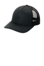 Port Authority Low-Profile Snapback 5-Panel Trucker Cap C405LP Black/ Black