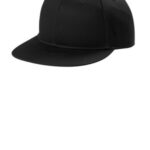Port Authority Snapback Flat Bill Cap C406 Black