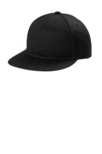 Port Authority Snapback Flat Bill Cap C406 Black